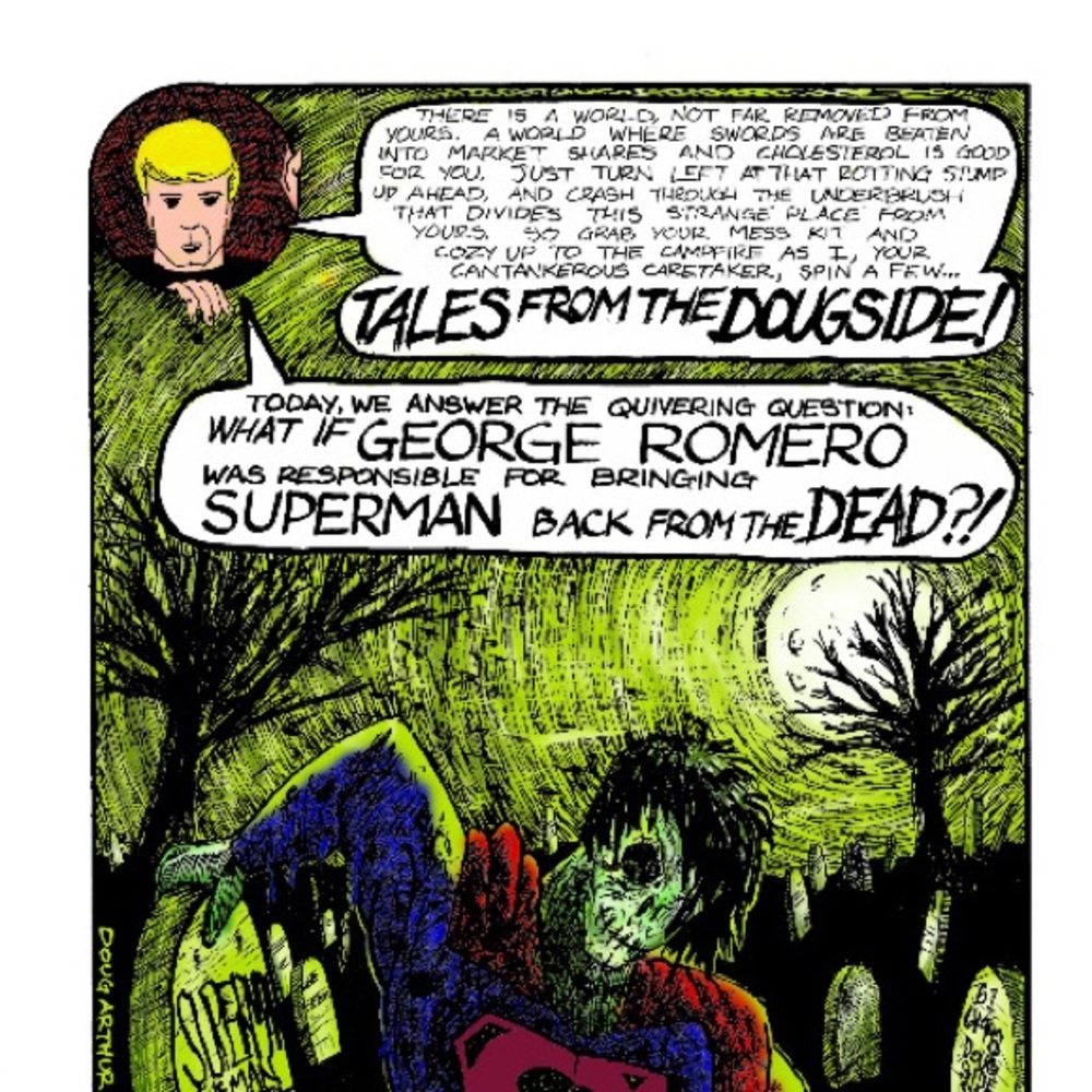Zombie Superhero - Lmtd Edition Print - Tales From The Dougside - 11” x 17”